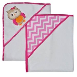 Neat Solutions Owl 2 Pack Hooded Towel